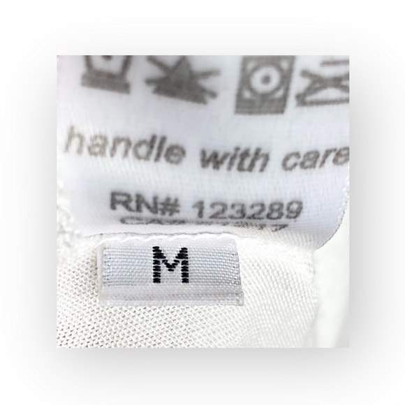 VHTF: Lauren Moshi โ๏ธ๏ธ Tess Color Foil Hippie Girl Swing Tee T Shirt โ๏ธ๏ธ White M - Picture 13 of 16